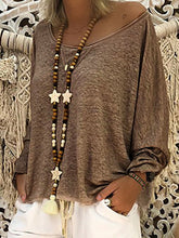 Load image into Gallery viewer, Round-Neck Loose Long-Sleeved Shorts Set