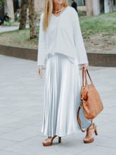 Load image into Gallery viewer, Simple Casual Loose Long Sleeve Top Skirt Knitted Suit