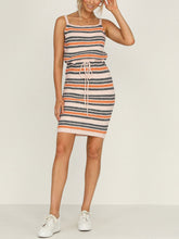 Load image into Gallery viewer, Striped Print Sleeveless Loose Dress