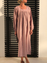 Load image into Gallery viewer, Solid Color Long Sleeve Dress