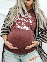 Load image into Gallery viewer, Fashionable Wild Letter Printed Maternity Top