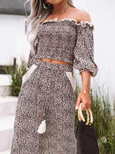 Load image into Gallery viewer, Leopard Print Loose Suit