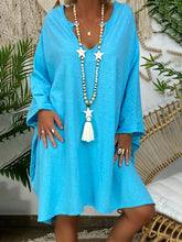 Load image into Gallery viewer, Simple Comfortable Casual Loose Soft And Comfortable Midi Dress