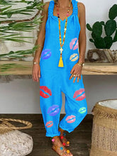 Load image into Gallery viewer, Fashion Casual Printed Jumpsuit