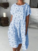 Load image into Gallery viewer, Bohemian Loose Casual Floral Dress