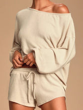 Load image into Gallery viewer, Casual Loose Solid Color Long Sleeve Two-piece Suit