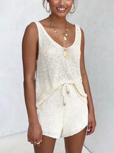 Load image into Gallery viewer, Vest Shorts Knitting Casual Two Piece Set