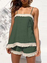 Load image into Gallery viewer, Casual Loose Strap Tassel Two-piece Suit