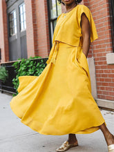 Load image into Gallery viewer, Elegant Short Top Long Dress Women's Suit