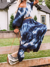 Load image into Gallery viewer, V-neck Tie-dye Loose Dress