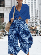 Load image into Gallery viewer, Fashionable Retro Casual Loose Shirt Tops Leopard Print Suit