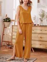 Load image into Gallery viewer, V-neck Solid Color Loose Suit