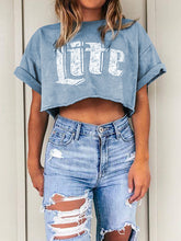 Load image into Gallery viewer, Casual Loose Letter Short Sleeve T-Shirt