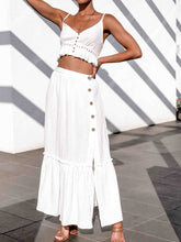 Load image into Gallery viewer, Sexy Sling Solid Color Split Two-piece Suit