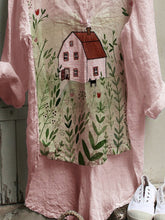 Load image into Gallery viewer, Floral Shirt Collar Sweet Shirts & Tops