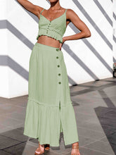 Load image into Gallery viewer, Sexy Sling Solid Color Split Two-piece Suit