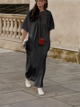 Load image into Gallery viewer, Solid Color Loose Dress