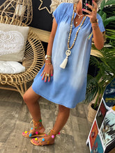 Load image into Gallery viewer, Denim Casual Short Sleeve Dress