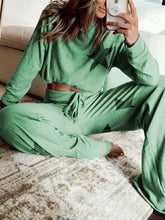 Load image into Gallery viewer, Casual Star Print Top and Drawstring Wide-leg Slacks Suit