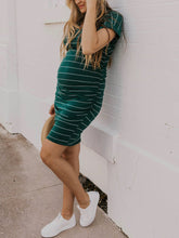 Load image into Gallery viewer, Striped Maternity Dress