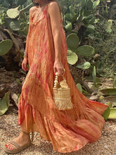 Load image into Gallery viewer, Fashion Casual V-neck Sleeveless Suspender Dress