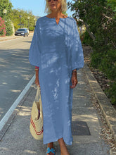 Load image into Gallery viewer, Elegant Thin Pure Color Casual Dress for Summer