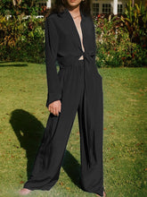 Load image into Gallery viewer, Elegant Long Sleeve Cardigan Trouser Women's Suit