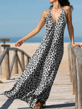 Load image into Gallery viewer, Leopard Print V-Neck Casual Dress