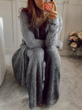 Load image into Gallery viewer, Crop Top Cardigan and Trousers Three-piece Suit