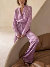 Load image into Gallery viewer, Long Sleeve V-Neck Pocket Shirt Loose Casual Jumpsuit