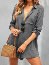 Load image into Gallery viewer, V-neck Solid Color Casual Jumpsuit