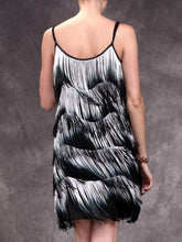 Load image into Gallery viewer, Round Neck Suspender Tassel Dress