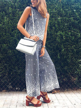 Load image into Gallery viewer, Casual Striped Printed Sleeveless Suit