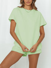 Load image into Gallery viewer, Casual Loose Short-Sleeved Shirt Shorts Suit