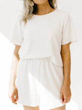 Load image into Gallery viewer, Casual Loose Solid Color Short Sleeve Two-piece Suit