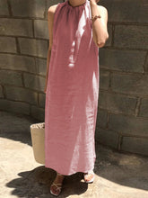 Load image into Gallery viewer, Fashionable Solid Color Sleeveless Casual Dress