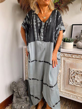 Load image into Gallery viewer, Fashionable Casual Bohemian Tie-dye Print Dress