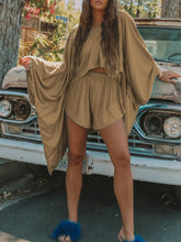 Load image into Gallery viewer, Casual Loose Solid Color Round Neck Collar Two-piece Suit