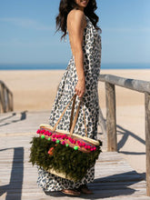 Load image into Gallery viewer, Leopard Print V-Neck Casual Dress