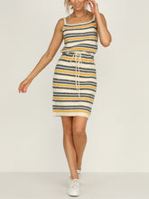 Load image into Gallery viewer, Striped Print Sleeveless Loose Dress