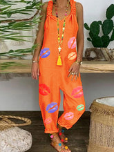 Load image into Gallery viewer, Fashion Casual Printed Jumpsuit