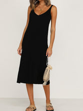 Load image into Gallery viewer, Sexy Solid Color V-neck Strapless Sleeveless Dress