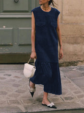 Load image into Gallery viewer, Casual Loose Solid Color Dress