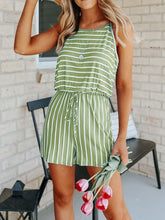 Load image into Gallery viewer, Casual Loose Sling Stripe Top Two-piece Suit