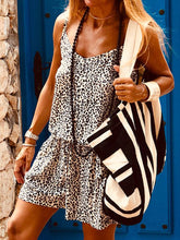 Load image into Gallery viewer, Fashionable Leopard Print Short Sleeve Casual Set