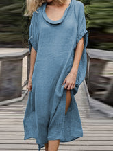 Load image into Gallery viewer, Fashionable Solid Color Casual Dress