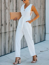 Load image into Gallery viewer, Fashion Sleeveless Tops Tie Jumpsuits for Women