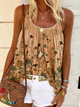 Load image into Gallery viewer, Bohemian Retro Romantic Idyllic Floral Camisole Top