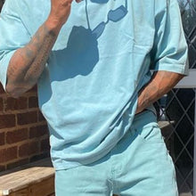 Load image into Gallery viewer, Men'S Solid Color Fashion Casual Short Sleeve Suit