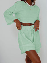 Load image into Gallery viewer, Casual Loose Solid Color Long Sleeve Two-piece Suit